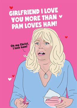 Oh my Christ, now that's saying something! For the ham to your Pam, there's no better Scribbler Anniversary card to send a Gavin and Stacey fan and truly make their day.
