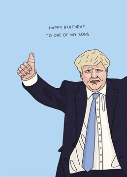 If like Boris, you find it hard to keep track - who would after the first 5? Play it safe by sending this impersonal Scribbler design, perfect for a little Johnson on his birthday!
