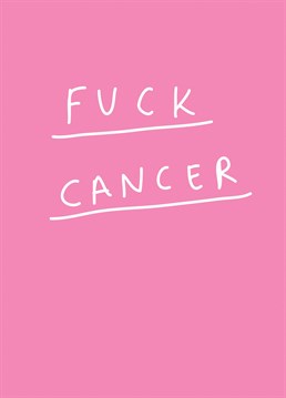 Give cancer the middle finger with this rude Scribbler breast cancer design.