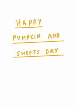 All about the food! Get ready to stuff your face with this Scribbler Halloween card.