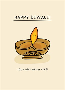 Send this cute Diya to put a smile on their face this Diwali. Designed by Scribbler.