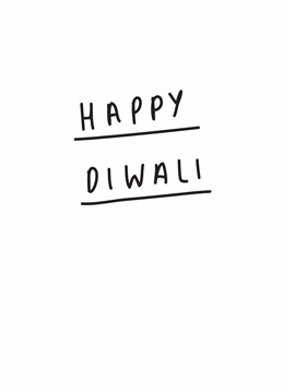 This Scribbler Diwali card gets right to the point hey!