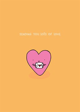 Send lots of love with this super cute thinking of you card by Scribbler.