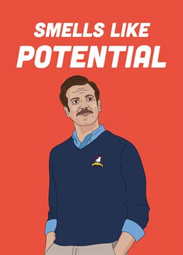 Send some words of wisdom from hilarious US football coach Ted Lasso and boost their confidence with this inspirational Scribbler card.