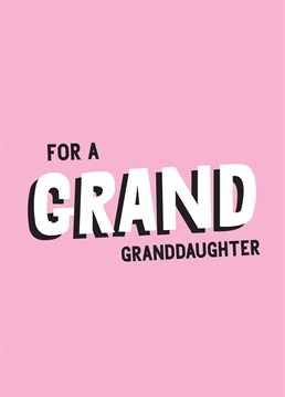 Make her day as grand as she is with this sweet granddaughter birthday card from Scribbler.