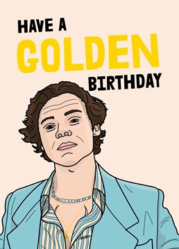 Make sure a Harry Styles fan doesn't feel alone on their birthday and show how much you adore them with this gorg design by Scribbler.