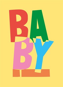 Like baby, baby, baby! Welcome a new arrival to the world with this cute design by Scribbler.