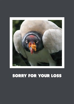 Send your sympathies to a loved one with this slightly ominous Scribbler card and try not to unnerve them by staring straight into their soul.