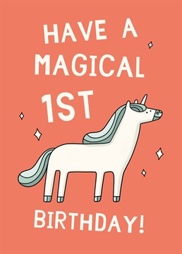 One today! Make all their birthday wishes come true with this magical Scribbler design, perfect for a 1-year-old.