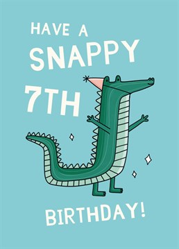 Seven already? Send this cute Scribbler card to a little croc-star in the making and help them celebrate their 7th birthday.
