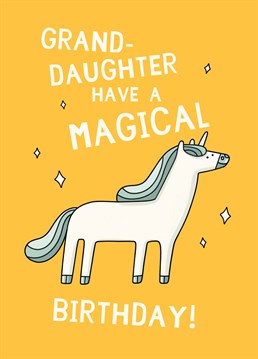 Make all her birthday wishes come true with this magical Scribbler design, perfect for a special granddaughter!