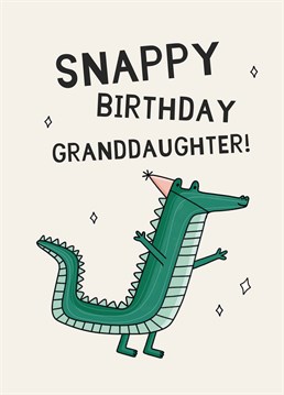 Is your granddaughter a croc-star in the making? Send this cute Scribbler card and help her celebrate her birthday in style.