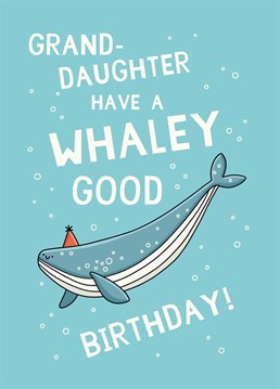 Make a big splash on your granddaughters's birthday and help her celebrate with this sea-riously punny Scribbler card.