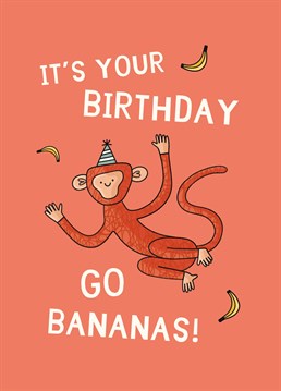 Time for some monkey business! Help a loved one to go wild on their birthday with this cute Scribbler design.