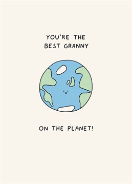 Send this adorable Scribbler Birthday card to a granny who's out of this world.