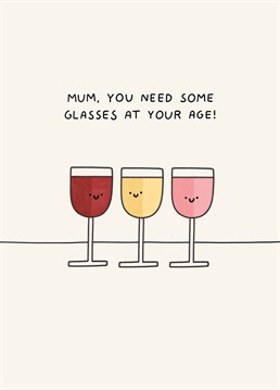 Sadly these glasses won't help her to see clearly but they'll definitely make her birthday more enjoyable! Designed by Scribbler.