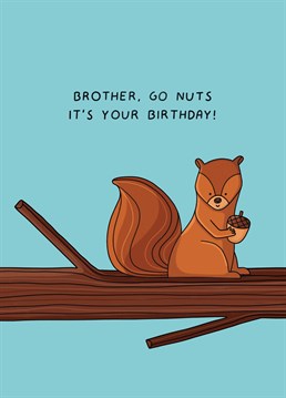 Give your brother permission to go wild on his birthday with this cute design by Scribbler.