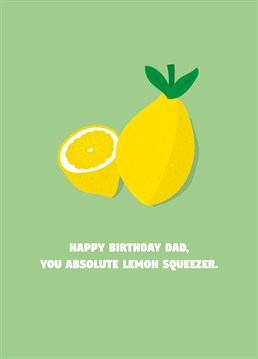 If your dad's a real Cockney geezer, send him this funny birthday card and a tumble down the sink on you. Designed by Scribbler.