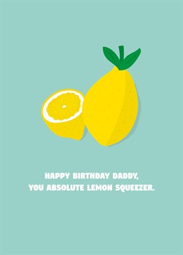 If your daddy's a real Cockney geezer, send him this funny birthday card and a tumble down the sink on you. Designed by Scribbler.