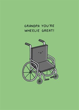 Send grandpa this wonderfully punny Scribbler Birthday card to tickle his funny bone and let the good times roll!