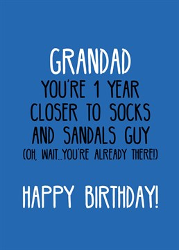 Not just a grandad but a style icon! Send birthday wishes to the coolest grandad around with this funny Scribbler card.