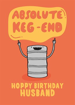 Funny humorous amusing uncle or any male friend Birthday card for beer drinker son Birthday Greeting Card father Lager ale bitter husband