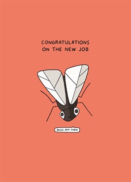 Time to fly? Wave goodbye to a colleague who's leaving for a new adventure with this funny new job card by Scribbler.