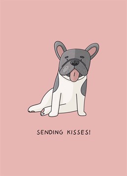 If you love French Bulldogs, this card's for you! Let a loved one know you want to lick their face with this adorable Scribbler design.
