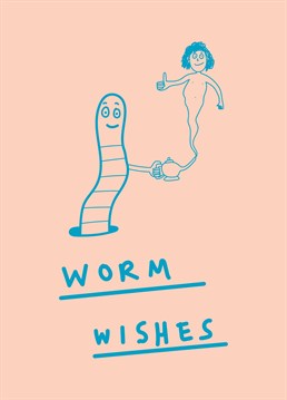 Worm wishes - geddit?? Be their personal genie and make sure all their wishes come true with this seriously punny Scribbler Birthday card.