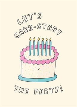 Get the party started and set their birthday on fire with this sweet and punny Scribbler design.