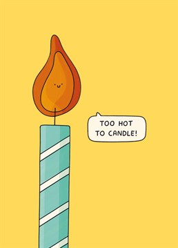 Unlike the Netflix show, this birthday card only features a naked flame instead of naked young people hooking up! Designed by Scribbler.