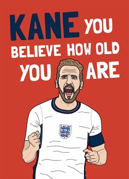 If they're a Harry Kane fan, take the piss on their birthday with this cheeky football inspired Scribbler card.
