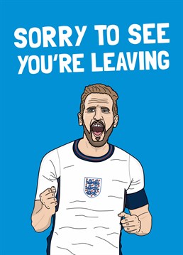 Sent off? Shame! Show em the red card and say cheerio with this football inspired Scribbler card, featuring Harry Kane.