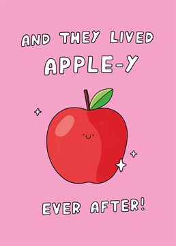 Celebrate a bride and groom getting their fairytale happy ending - but watch out for poisoned apples, yeah? Wedding design by Scribbler.