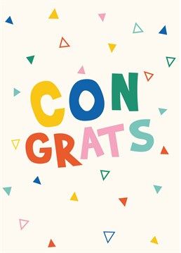 Shower them in confetti and say a massive congratulations with this fun Scribbler design.