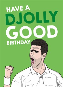 If they're routing for Djokovic, send a tennis fan this punny birthday card by Scribbler.