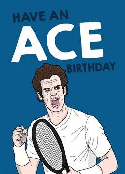 Make sure their birthday's a grand slam with this Wimbledon inspired Scribbler card, featuring tennis legend Andy Murray.