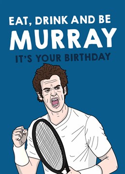 Make sure they celebrate like a champion and have an ace birthday with this Wimbledon inspired Scribbler card, featuring tennis legend Andy Murray.