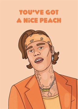 Make someone blush with this Justin Bieber inspired Scribbler Anniversary card that'll have them feeling holy, holy, holy.
