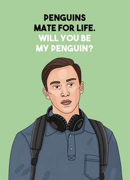 Penguins aren't like people, they're better. Take a leaf out of Sam Gardner's book and confess your feels with this cute Scribbler Anniversary card.