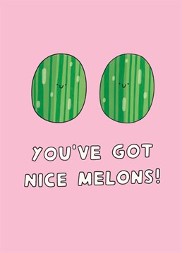 Feeling fruity? Compliment the loveliest pair you've ever seen with this cheeky Scribbler card, designed to support CoppaFeel! breast cancer awareness charity.