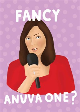 Well Davina, another year older? Nah, I'm alright. But another drink? G'wan then! Send a Scribbler birthday card with an iconic TV moment!