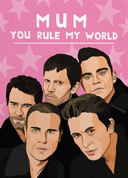 All the stars are coming out tonight and they're lighting up the skies for your mum! If she loves Take That, she'll be obsessed with this Scribbler Mother's Day card.