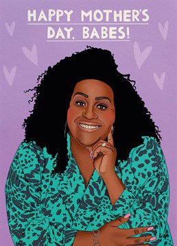 If your mum is as much of a hun as Alison Hammond, send everyone's fave This Morning presenter to make her Mother's Day fab! Designed by Scribbler.