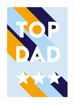 This simple, graphic Father's Day card will look great displayed pride of place in dad's house and really show how much you care. Designed by Scribbler.