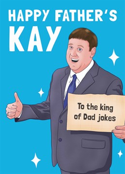 If snagging tickets to Peter Kay's latest tour was the highlight of your dad's year, then this iconic Father's Day card will be the cherry on top! Designed by Scribbler.