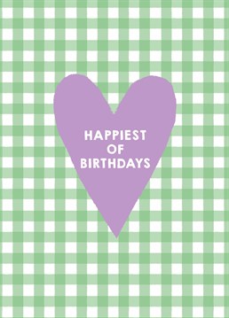 Send this cute, pastel-coloured card to wish someone the happiest of birthdays and make them smile on their special day. Designed by Scribbler.