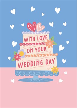 There's guaranteed to be tiers on this special occasion! Shower the happy couple with love and confetti, and send your congrats with this cute wedding card by Scribbler.