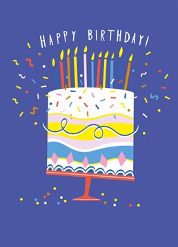 Whether they're turning 11 or 83, make sure all their birthday wishes comes true with this cute and colourful Scribbler card. And save us a slice!