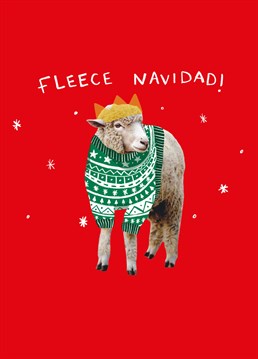 Baa humbug! A top tier festive, animal-themed pun for someone who would totally rock this Christmas jumper. Designed by Scribbler.
